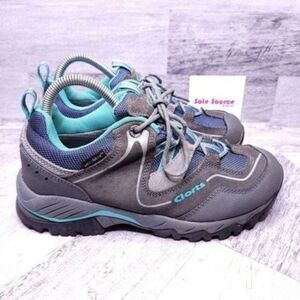Clorts Suede Waterproof Hiking Sneaker Gray Blue Women's sz 8.5
